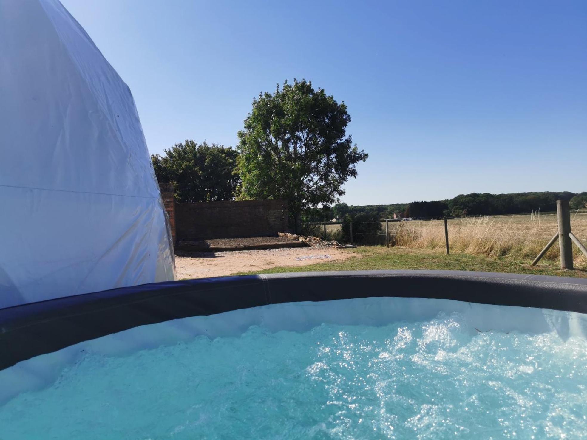 Ferienwohnung Lincoln Star Dome, Hot Tub, Bbq Langworth Exterior foto
